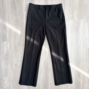 Club Monaco Black Cropped Pants Women's Size 6 Stretch Cotton Blend Ankle Length